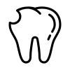 cracked tooth icon