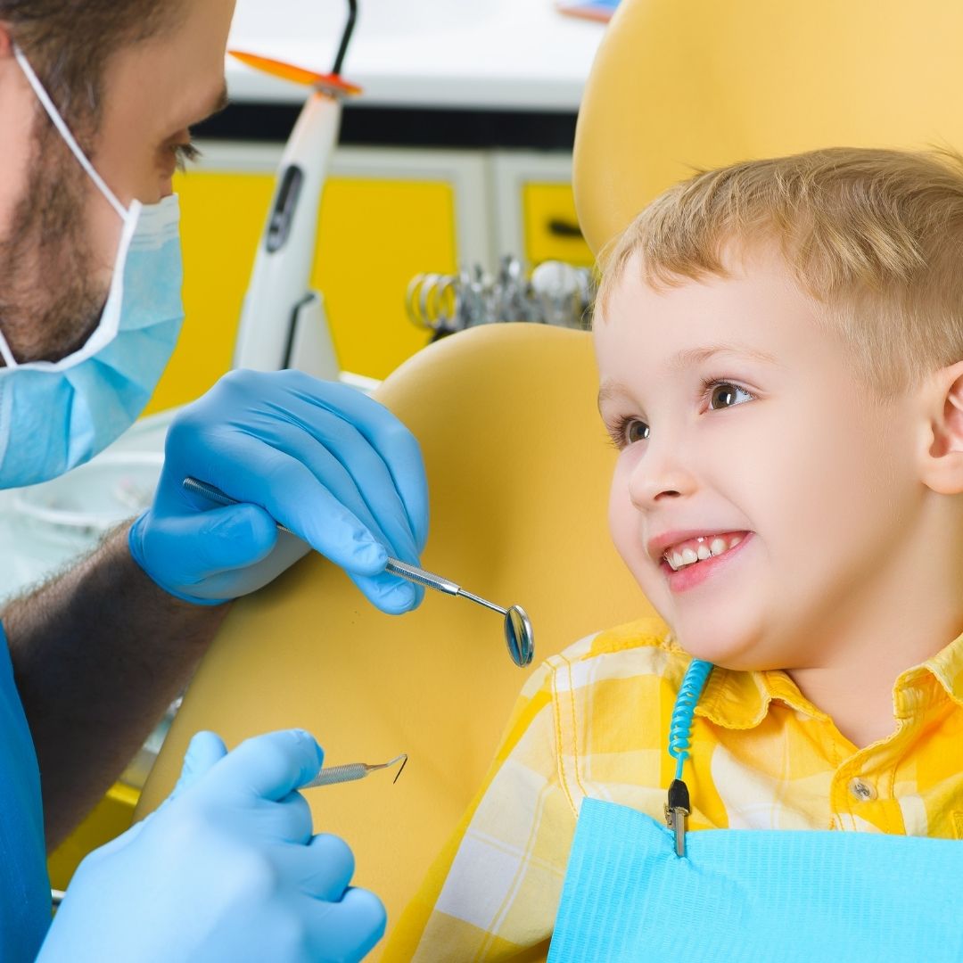 Oral Health Tips - child at dentist